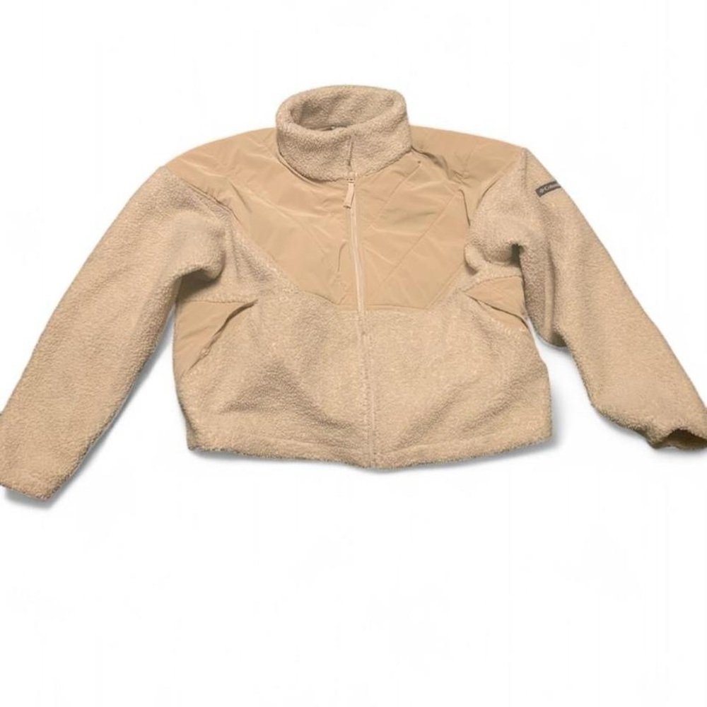 Columbia Cream Sherpa fleece jacket